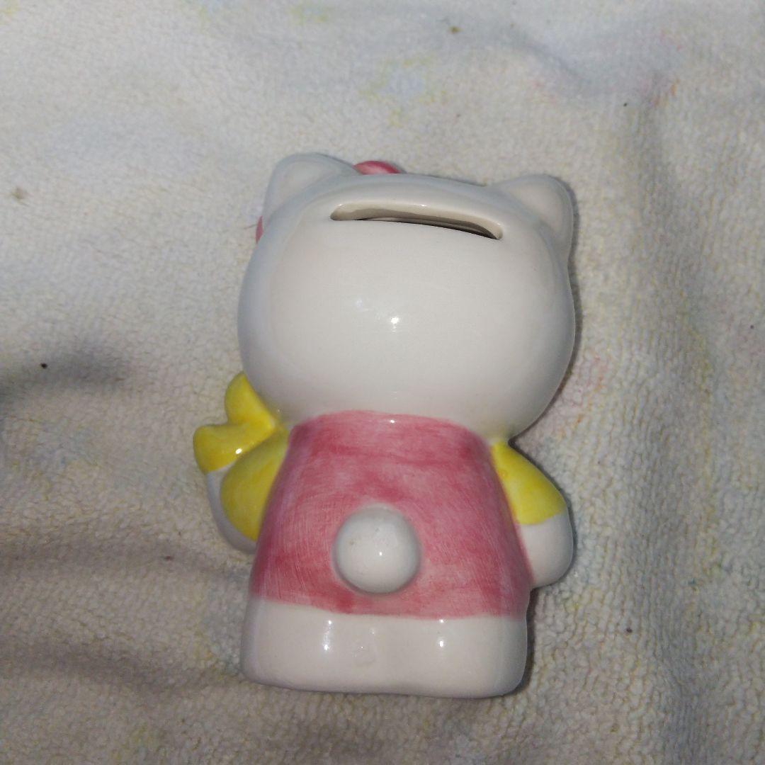 キティちゃん　陶器貯金箱　陶器オルゴール　陶器フォトフレームセット　フィギュア