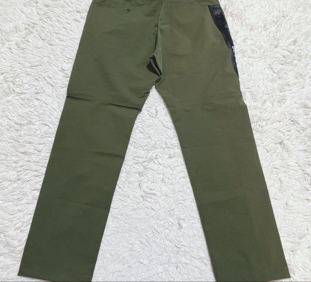 BEAMS GOLF ロゴジップポケットパンツ　XL カーキ