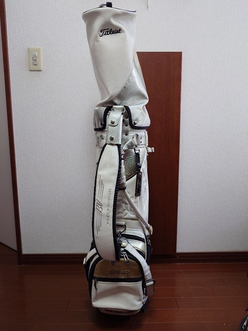 Titleist ホワイト キャディバッグ タイトリスト