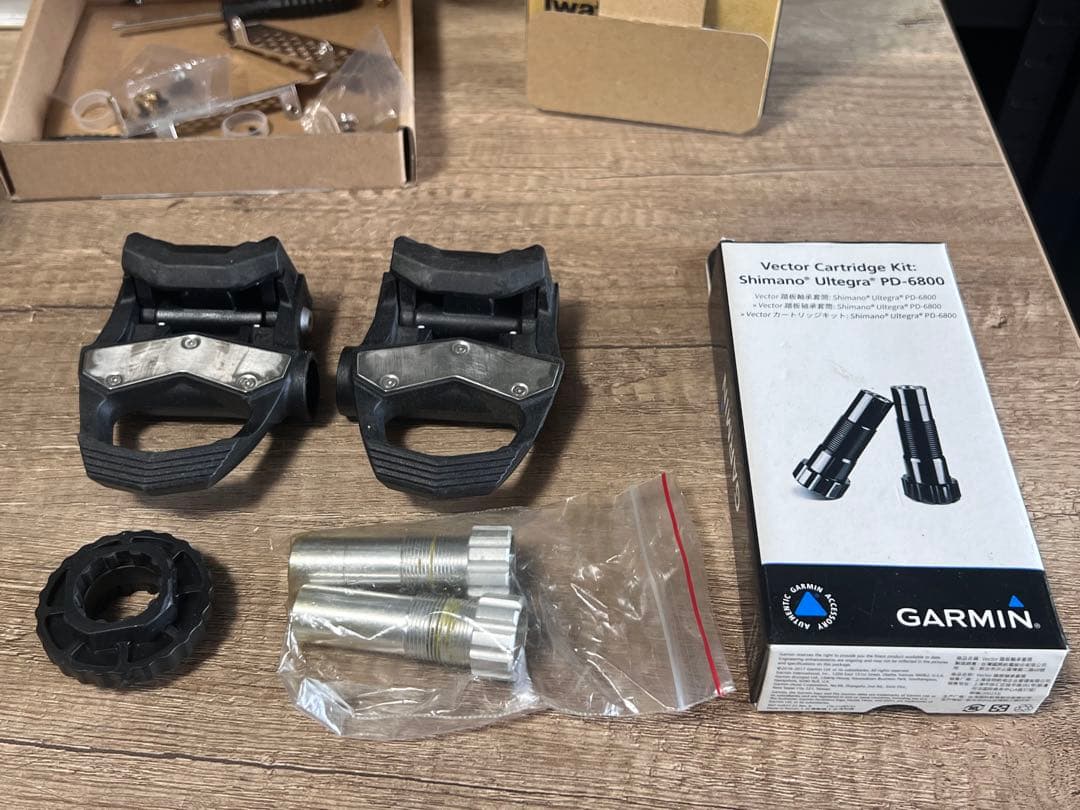 Garmin Vector J パワーメーター 両脚計測 シマノペダルに変換済
