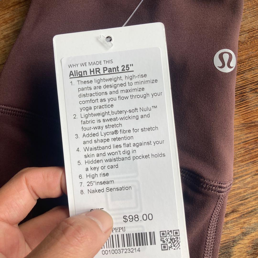 ルルレモン　lululemon　Align pant レギンス　サイズ6/s