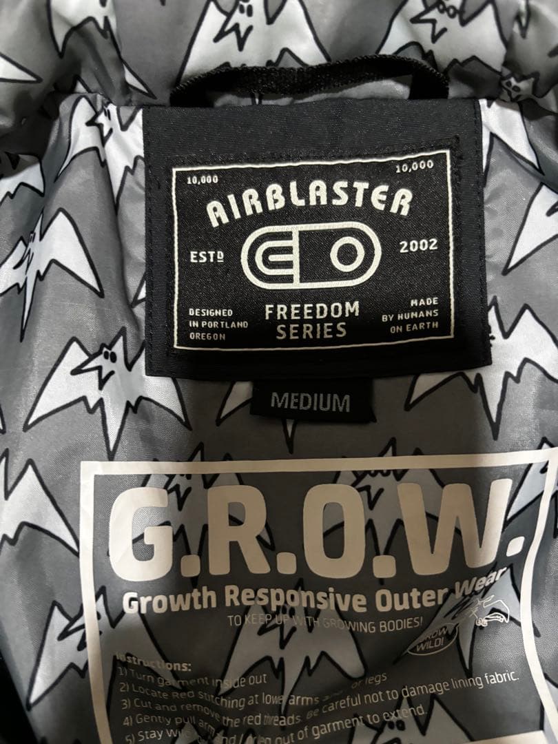 AIRBLASTER キッズ スノーボードウェア上下セット Mサイズ