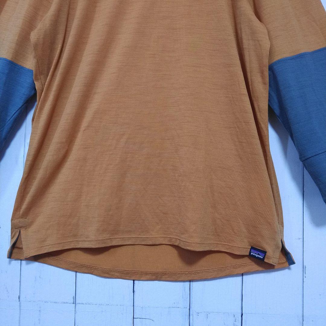 美品　パタゴニア　メリノ　ブレンド　3/4スリーブ　バイク　ジャージー　Ｓ相当