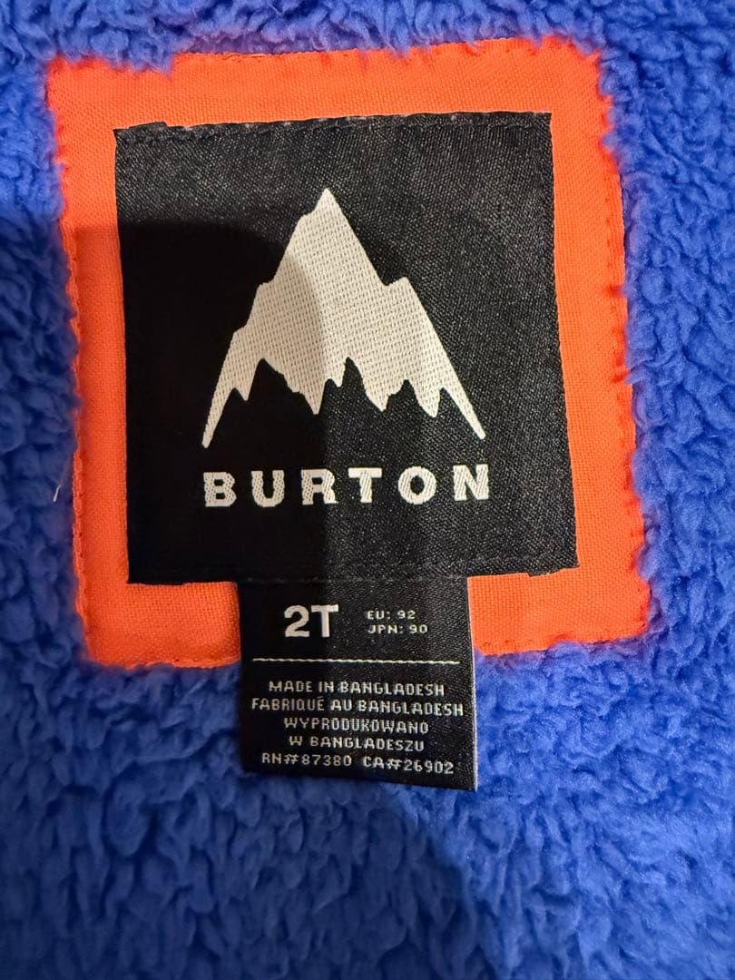 BURTON キッズ　スノーボードウェア上下セット90cm