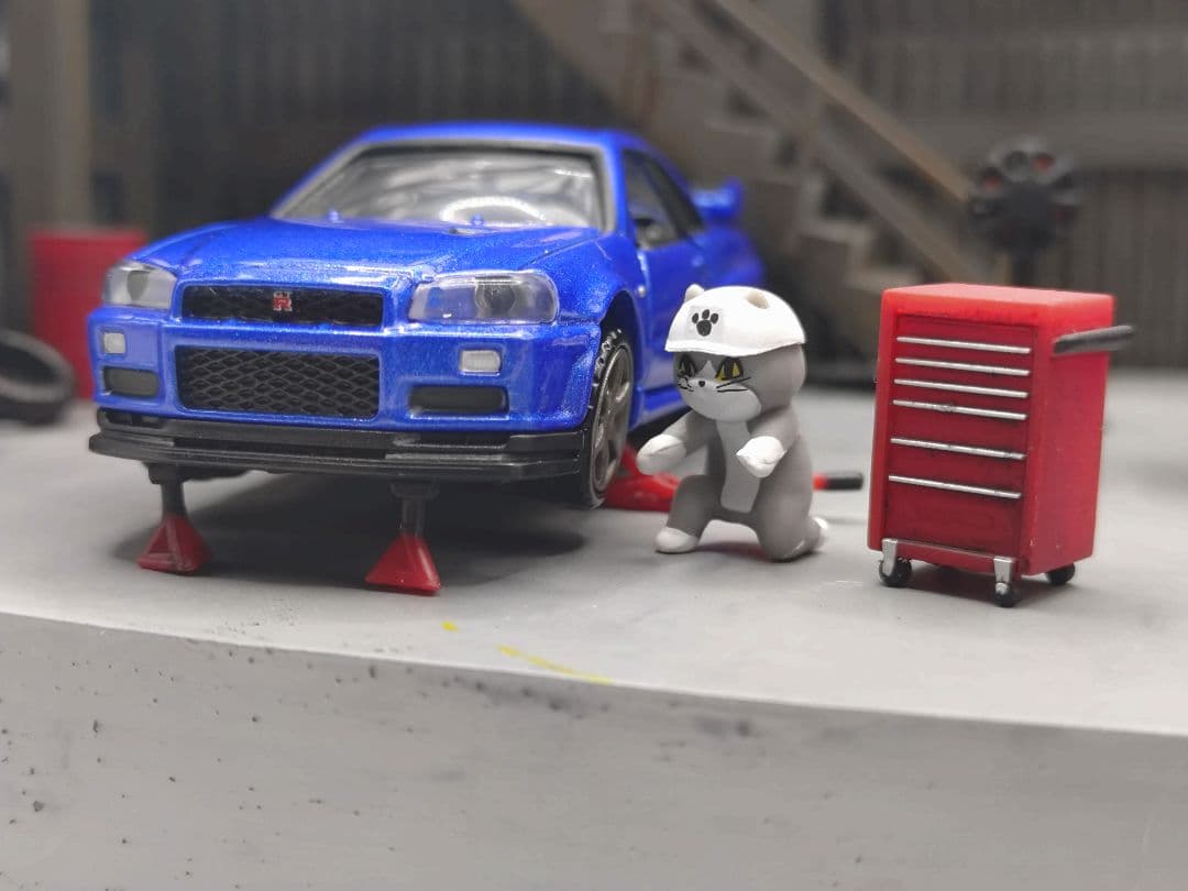 トミカ ガレージジオラマ フルスクラッチ