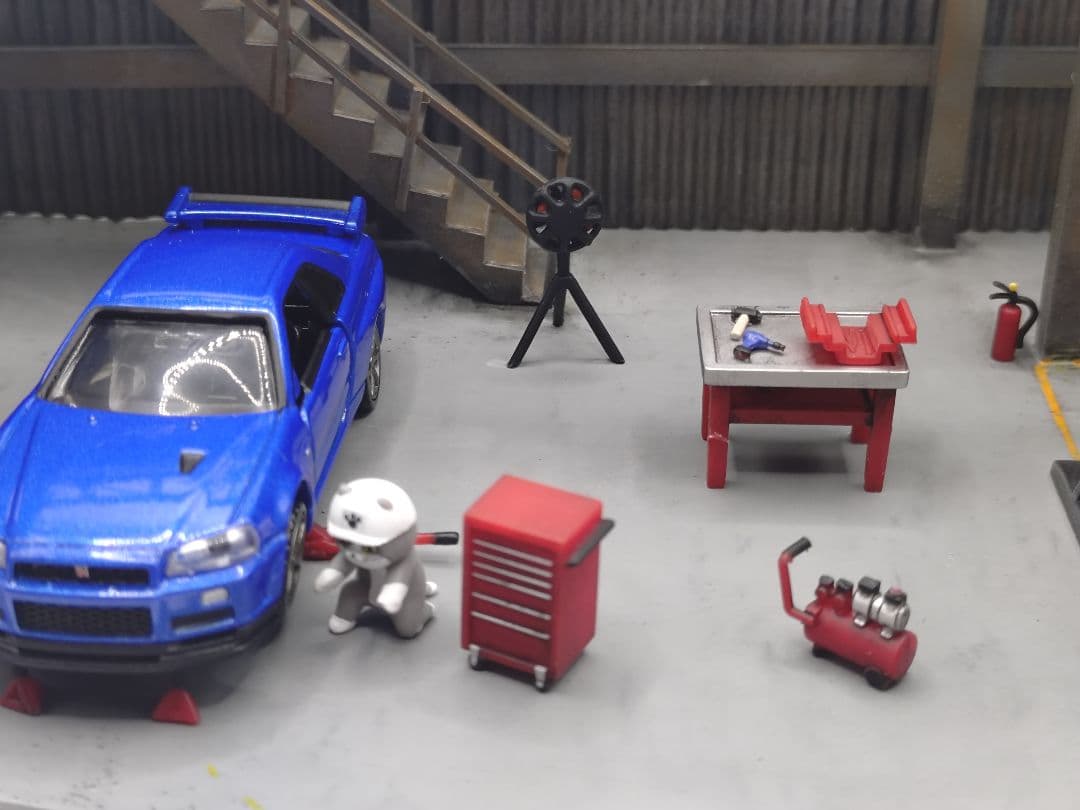 トミカ ガレージジオラマ フルスクラッチ