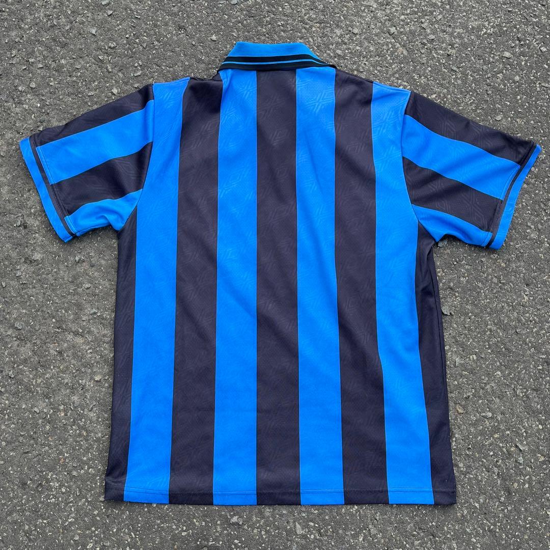90s UMBRO アンブロ ゲームシャツ インテルモデル 91-92 黒 青