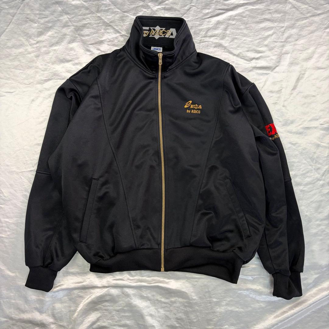 90s archive アシックス　EXA ジャージ上下セット ブラック　XL