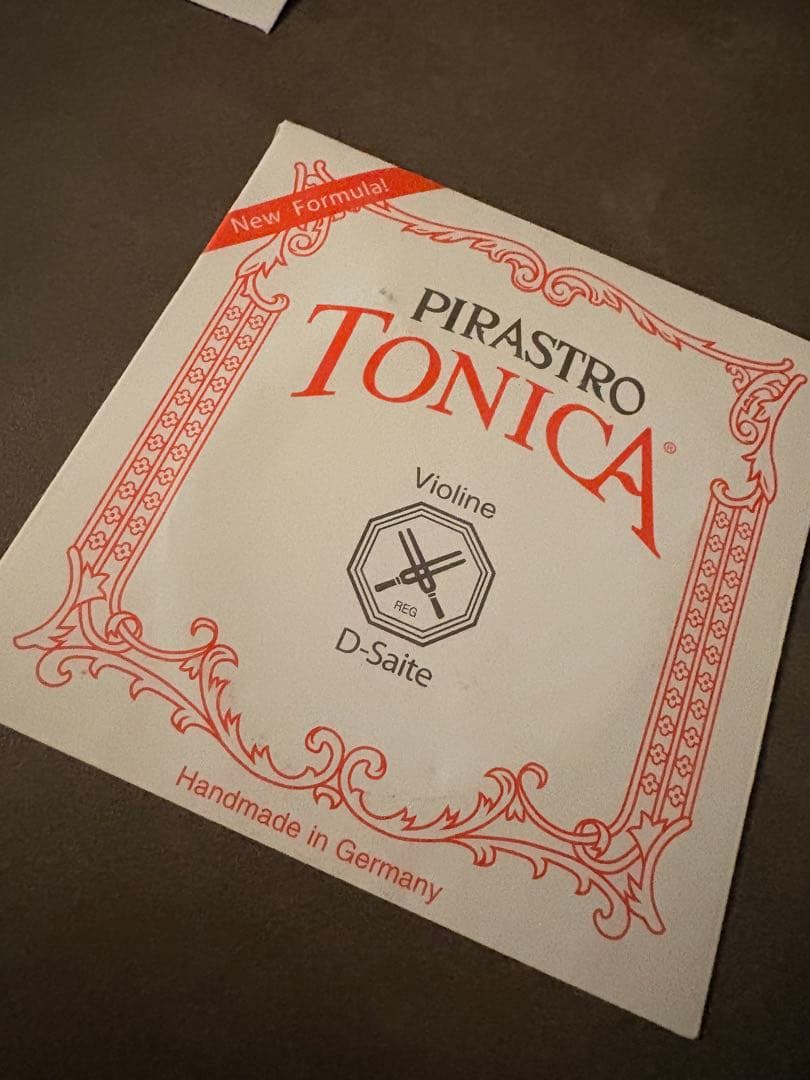 新品PIRASTRO TONICA バイオリン弦set!