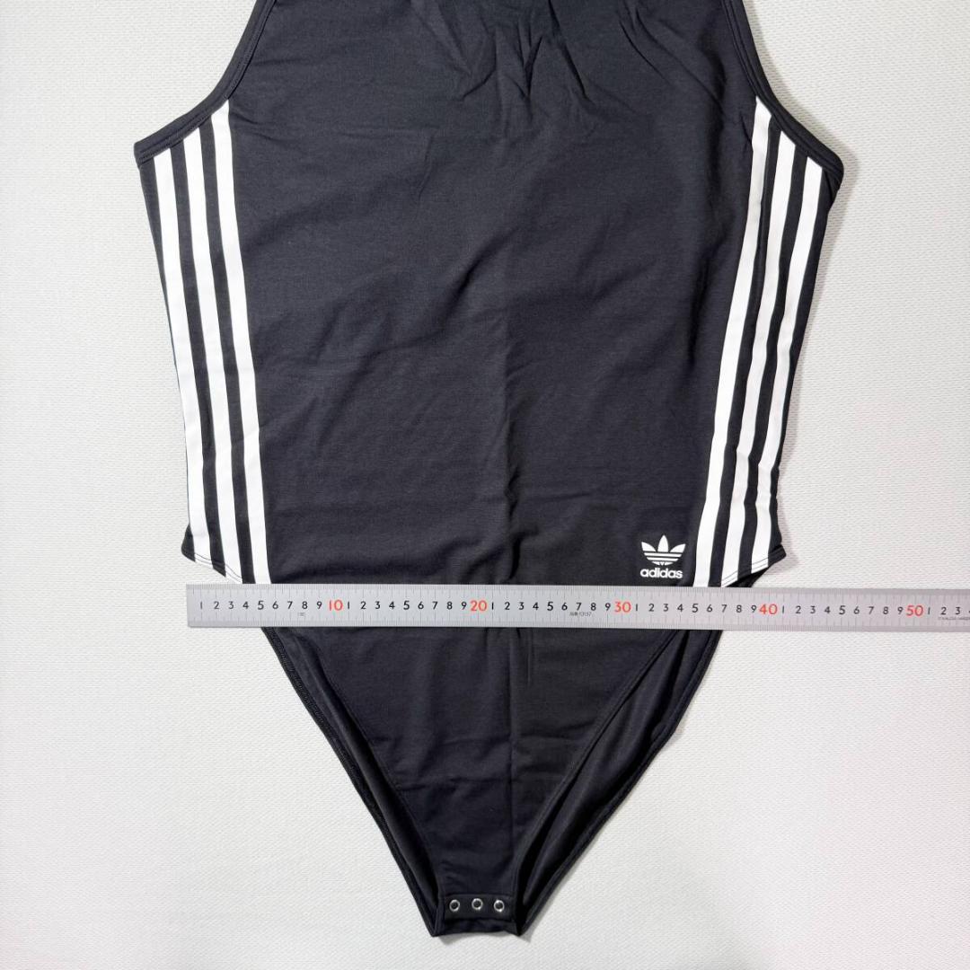 adidas ボディスーツ レオタード コットン Black 海外XL