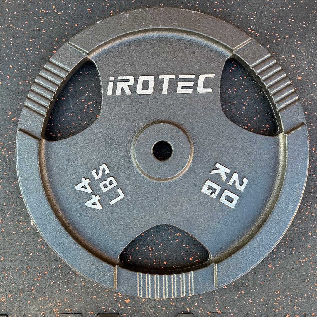 【美品】iROTEC アイロテック 28mmアイアンプレート 20kg①