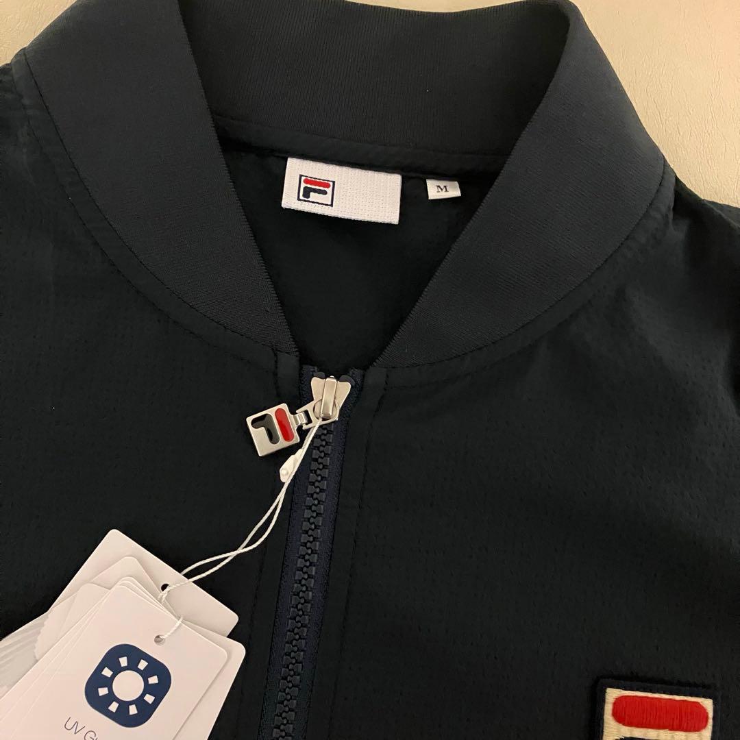 フィラ FILA テニス ゴルフ　トラックジャケット ジャージ　M ネイビー