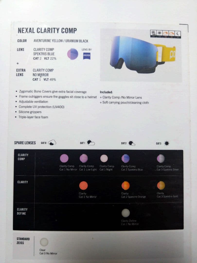 POC Nexal Clarity Comp ゴーグル