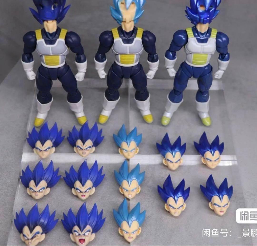 s.h.figuarts ドラゴンボール ベジータ用　ブルー進化 ヘッドパーツ