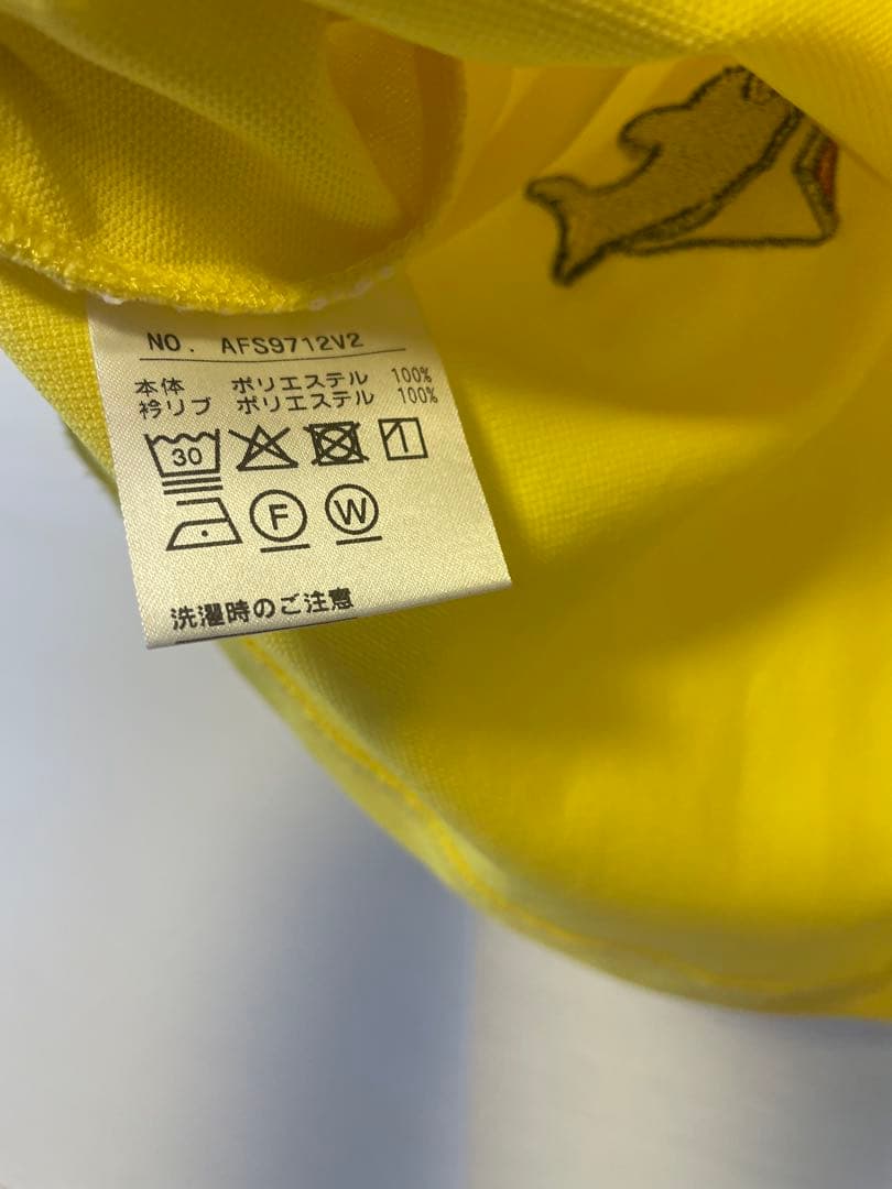 【美品】and per se アンパスィ　レディースポロシャツ イエローL