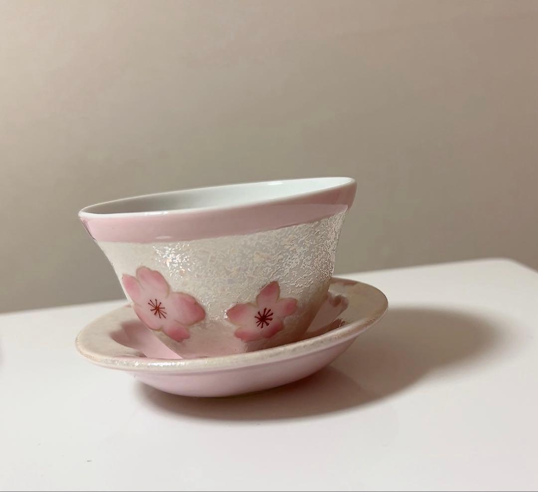 虹彩桜　煎茶碗、小皿セット　［別売り急須］
