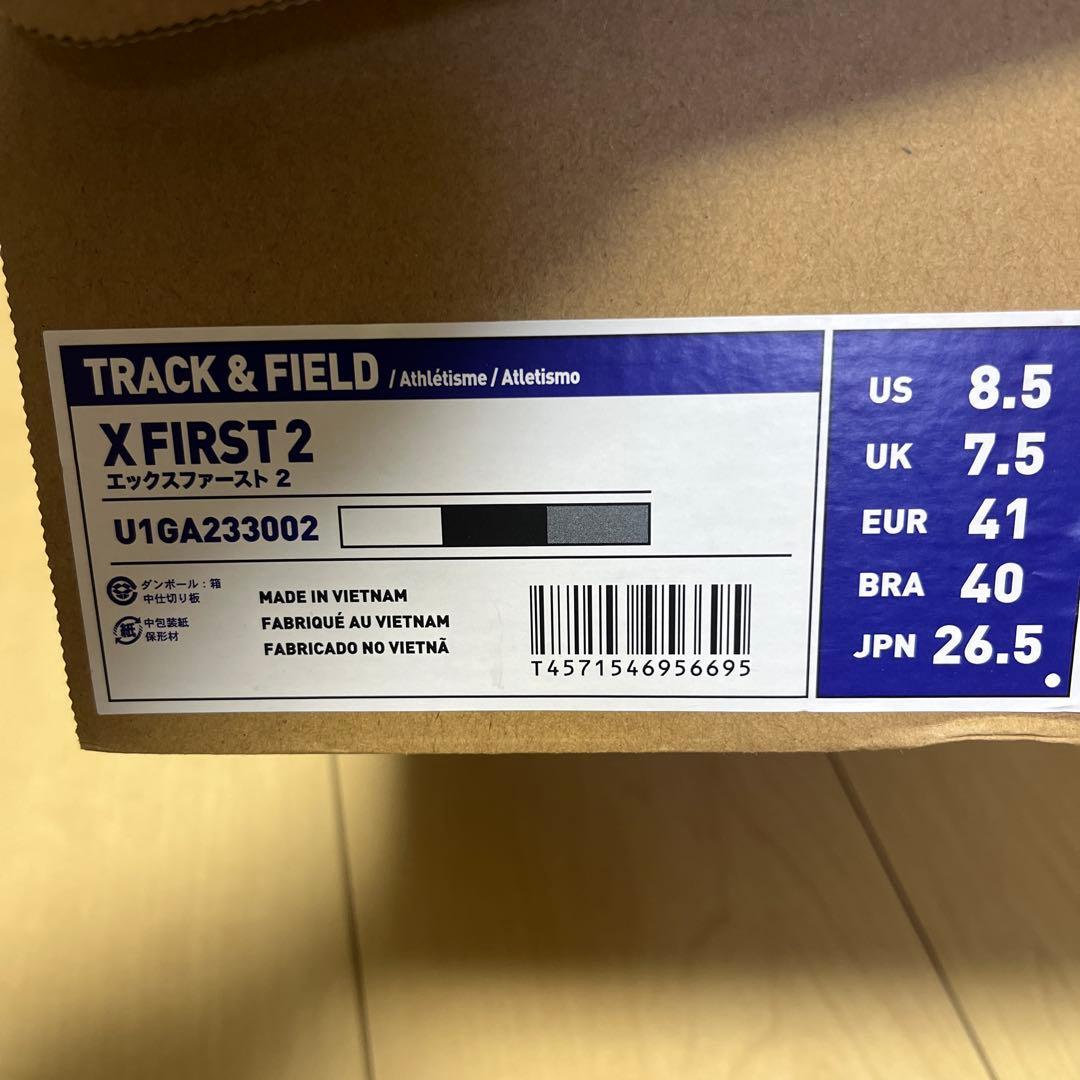 新品未使用　X FIRST2 26.5 箱付　シューズ
