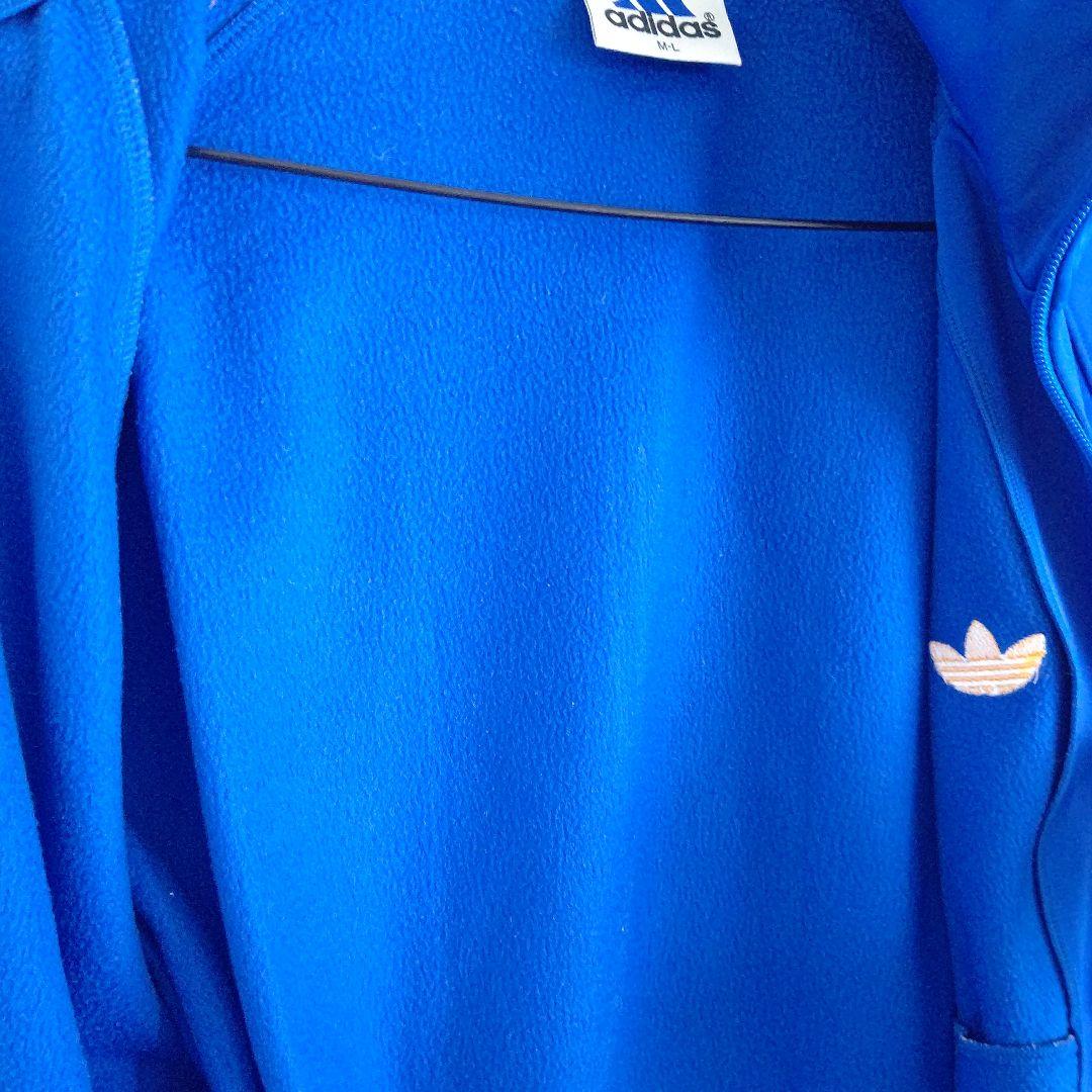 入手困難！90年代　adidas デサント製トラックジャケット 裏起毛　M-L