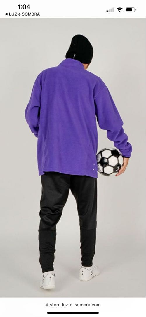【極美品/LUZeSombra】LS FLEECE HALFZIP TOP L