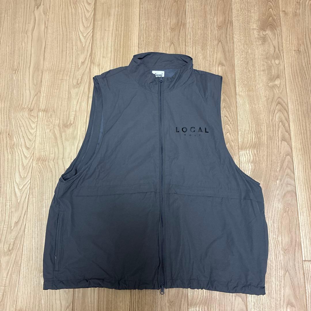 LOCALGOLF セットアップ　ベスト　グレー　XL