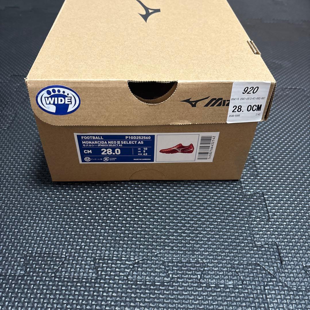 Mizuno NEO 3 SELECT AS サッカーシューズ 28.0cm