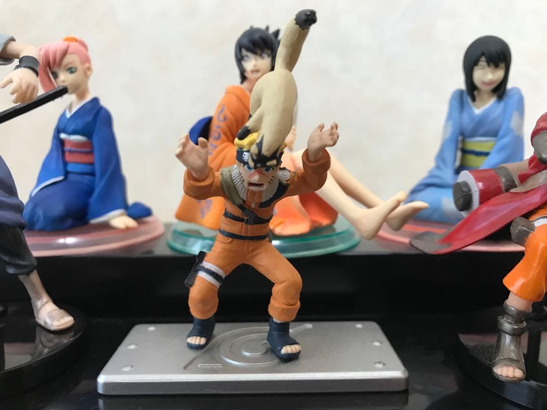 激レア 劇場版NARUTO-ナルト-疾風伝絆 非売品垂れ幕＋フィギュア6体セット