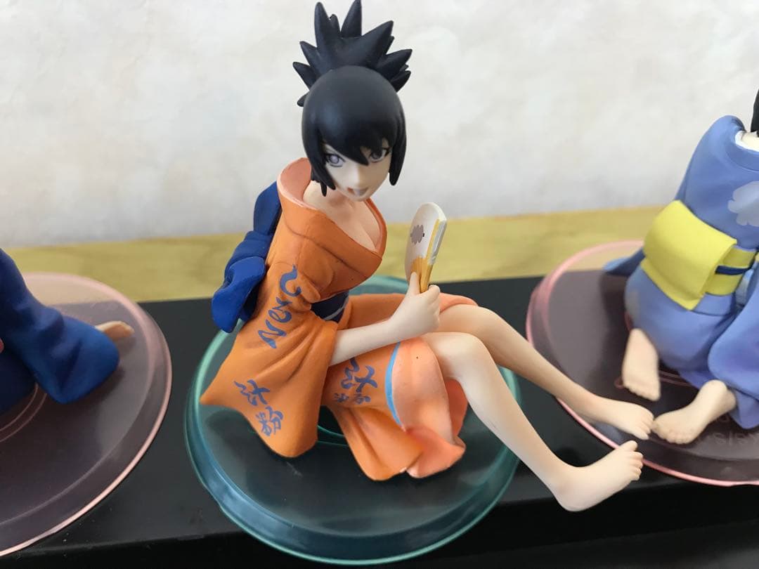 激レア 劇場版NARUTO-ナルト-疾風伝絆 非売品垂れ幕＋フィギュア6体セット