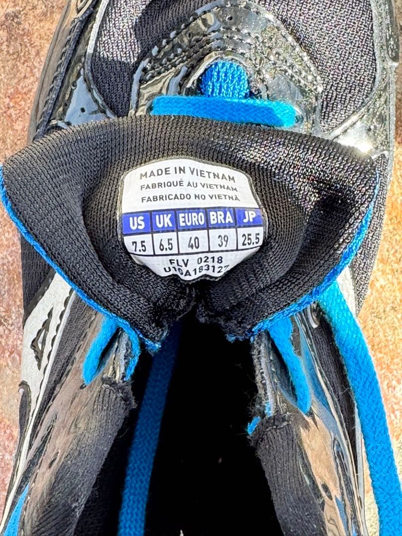 Mizuno 陸上競技用スパイク 黒/青 25.5