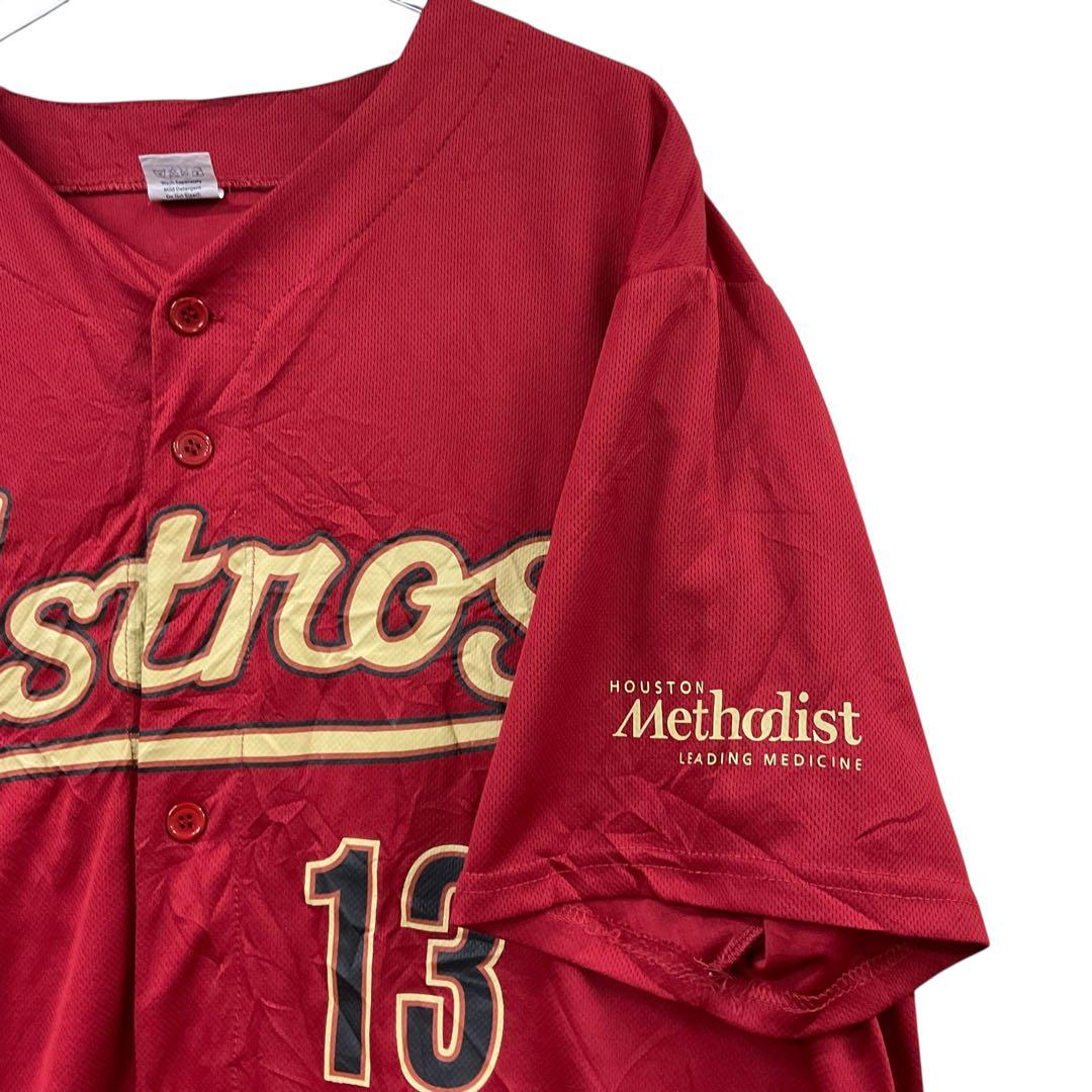 ヒューストン・アストロズ　MLB ユニフォーム　赤　XL　ワグナー【4914