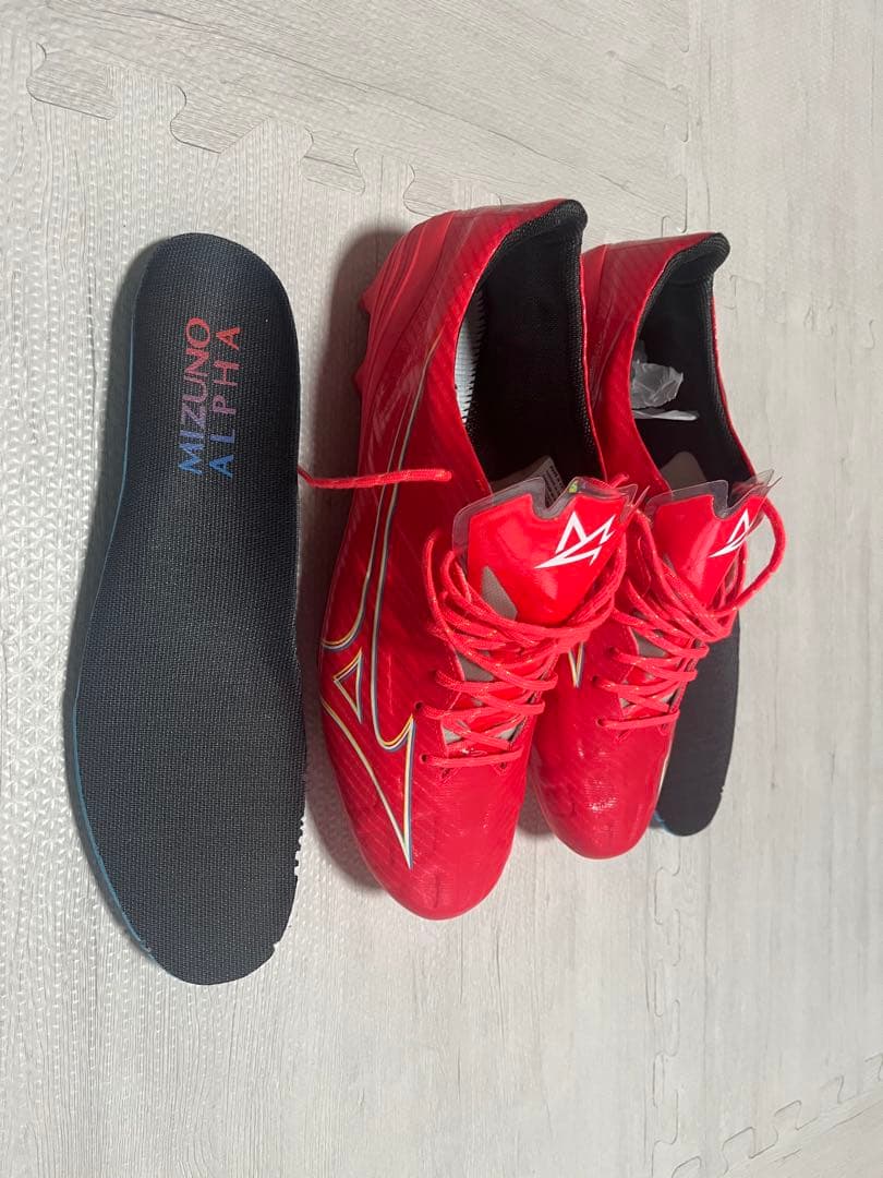 Mizuno Alpha eliteサッカーシューズ 27.5cm レッド