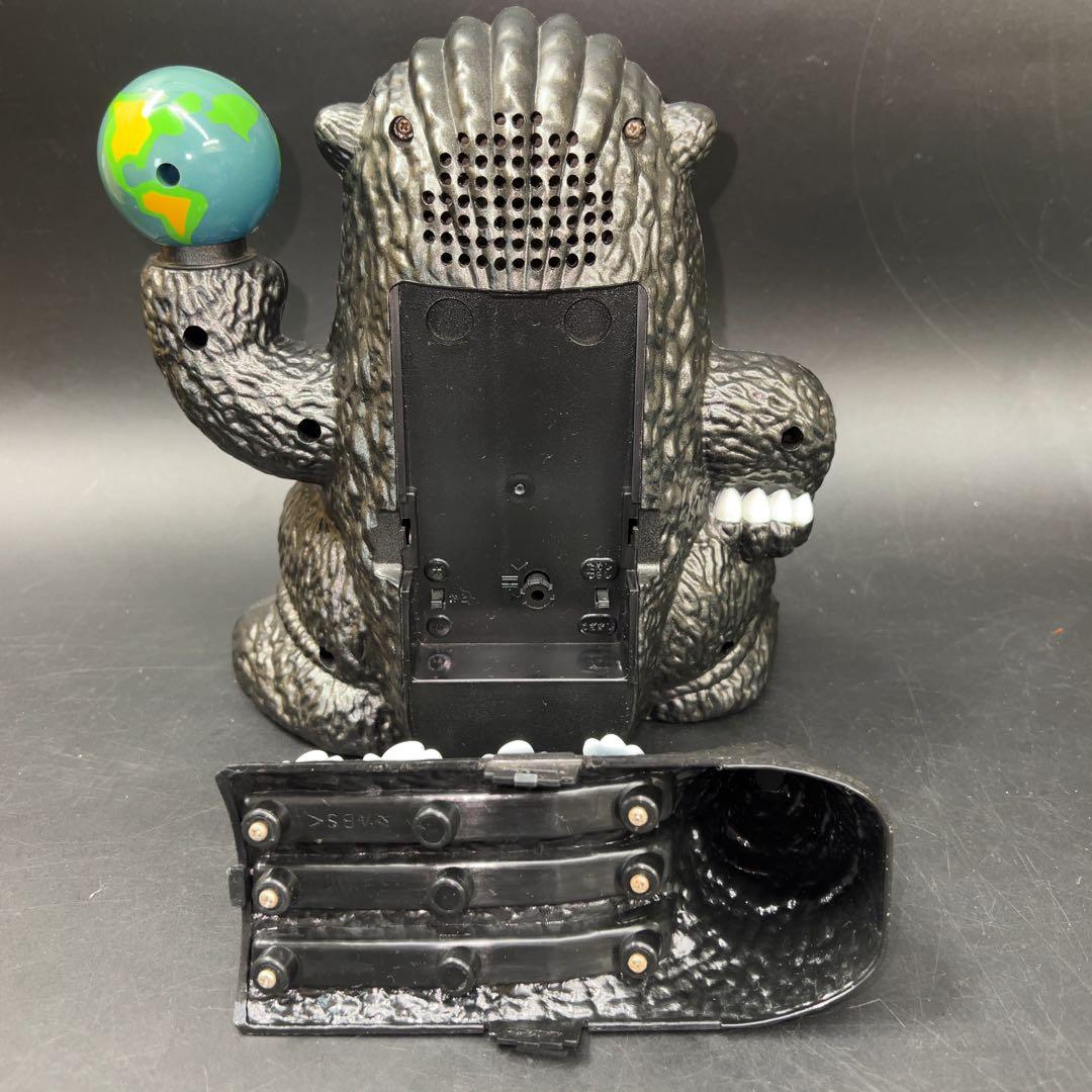 【動作品】置き時計 ゴジラ GODZILLA 目覚まし時計 おしゃべり 当時物