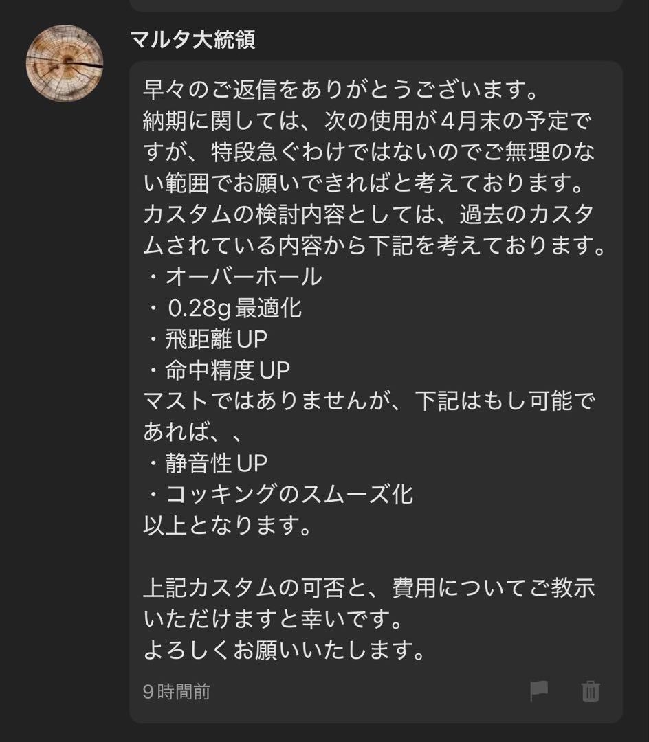 マルタ大統領 VSRカスタム