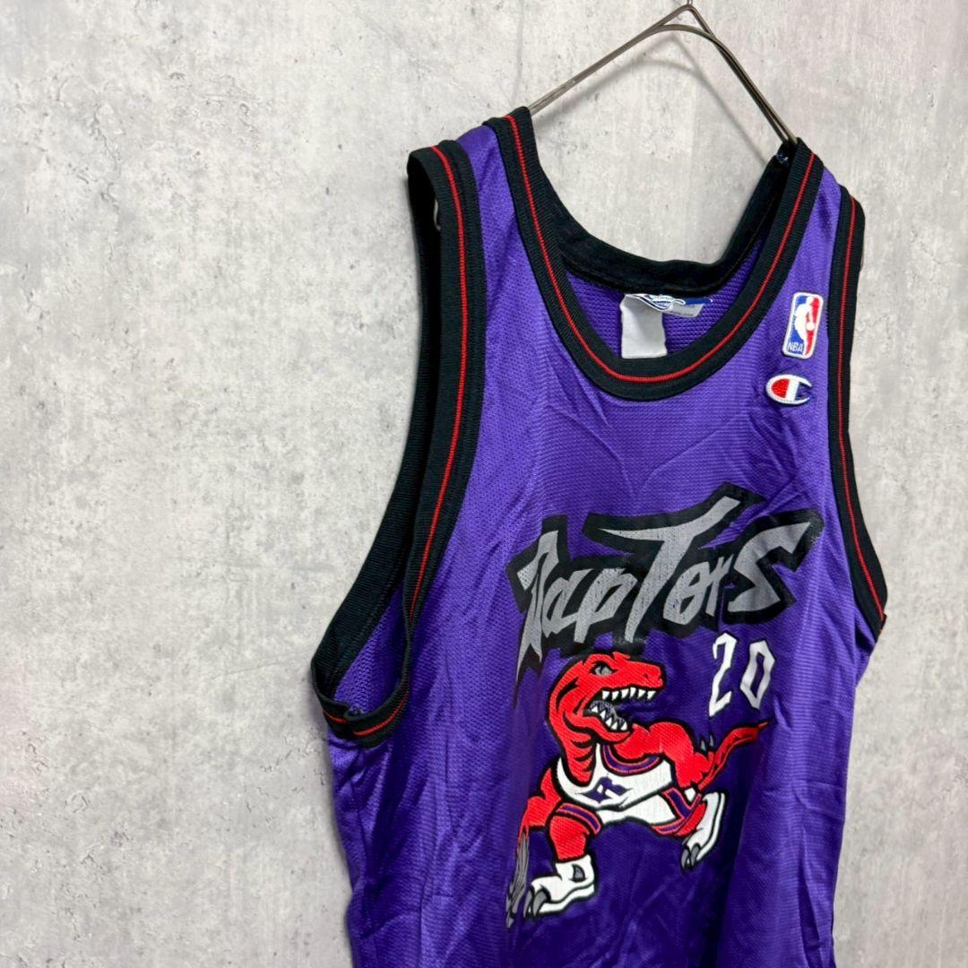 トロント・ラプターズ　90s　恐竜ロゴ　チャンピオン製　初期デザイン　L