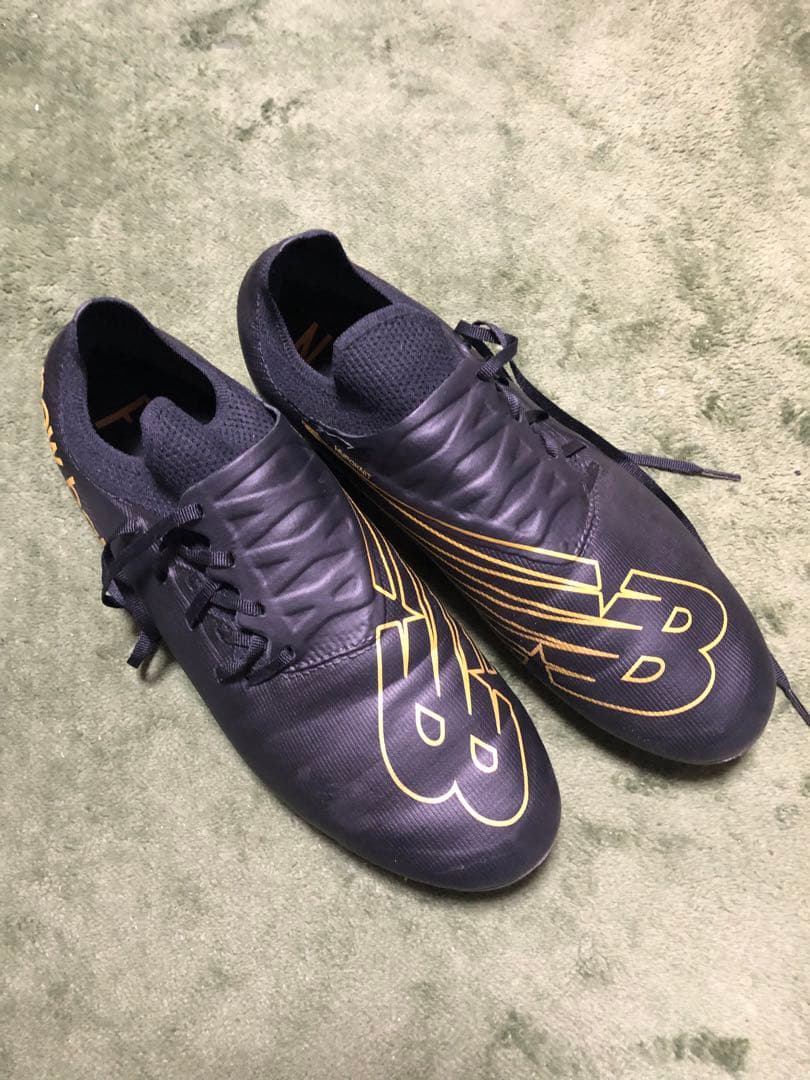 New Balance サッカーシューズ スパイク 黒/黄色