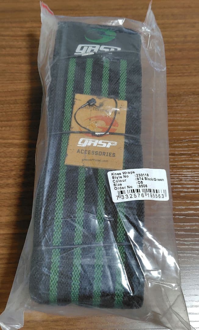 ウエイトトレーニング Knee wraps green