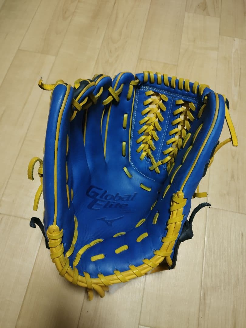 Mizunoオーダーグローバルエリート 軟式グローブ　青/ネイビー