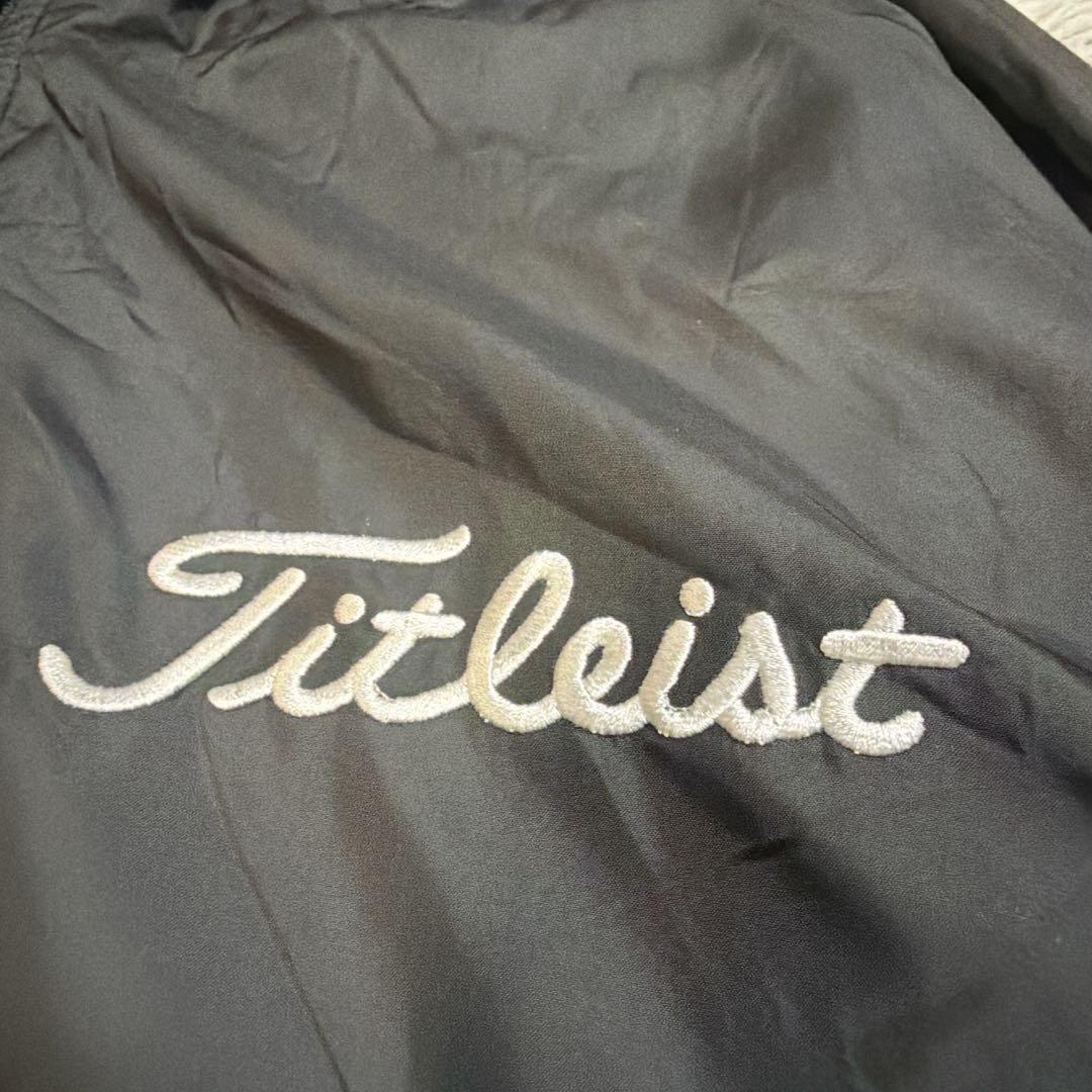 【美品】タイトリスト Titleist ゴルフウェア ナイロンジャケット 黒 M