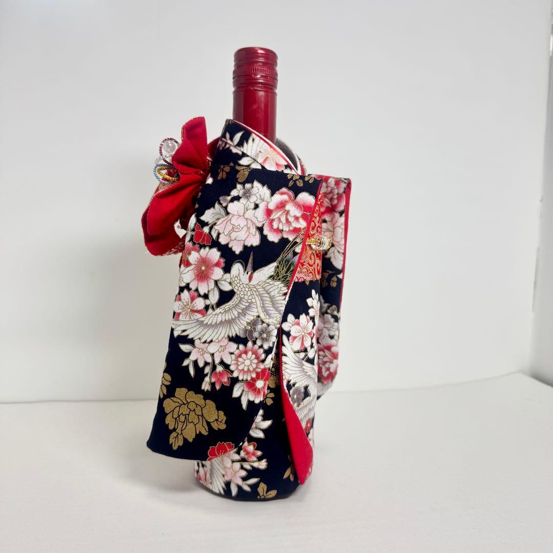 りさ6番・9番 お酒ボトル振袖着物カバー　和柄系