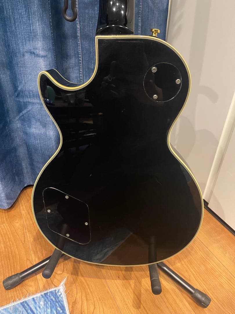 Epiphone レスポールカスタム　ブラック　ネック折れ修理済み　整備済み