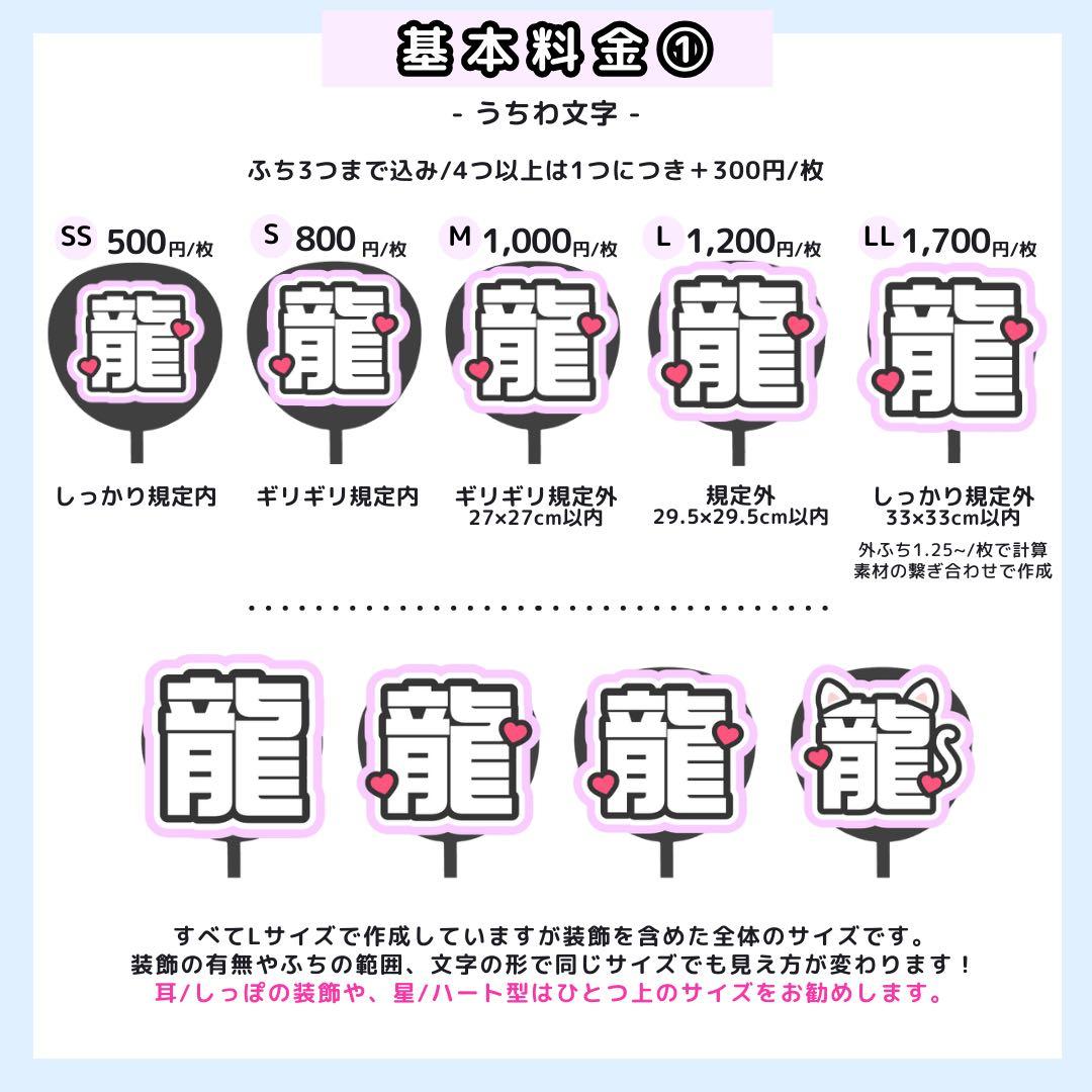 【4/15 りゅう】R様 うちわ文字オーダー うちわ屋さん 文字パネル