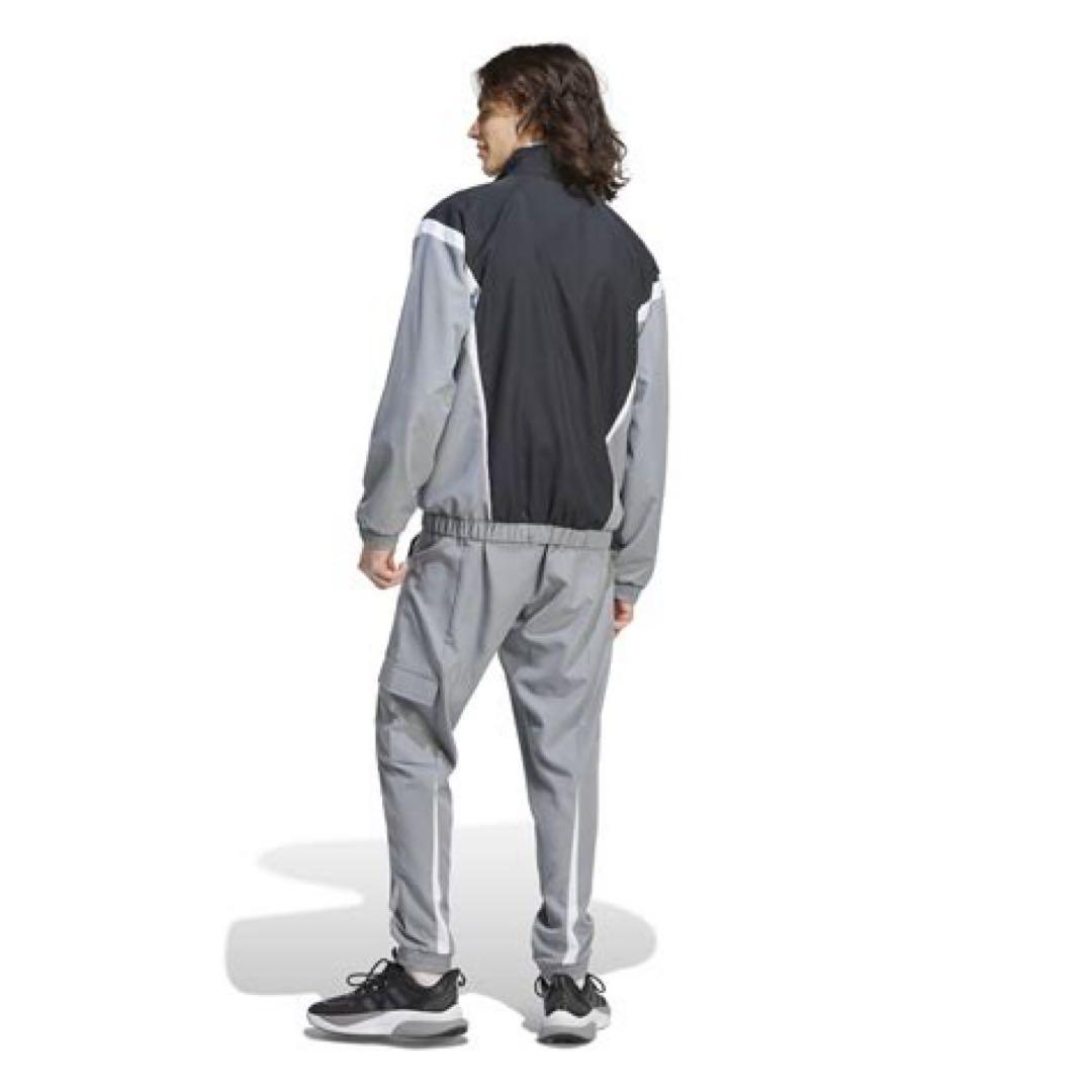 新品　アディダス　adidas 上下セット　グレー　ウーブン　ウインド　2XL