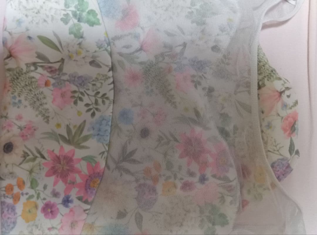 バレエ　花柄　レオタード　大人　Sサイズ　半袖