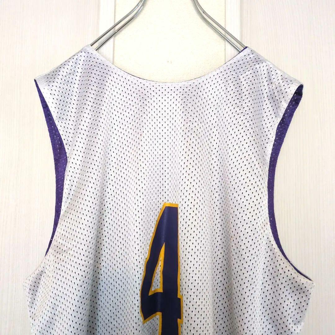 レイカーズ　ゲームシャツ　リバーシブル　ビンテージ古着　NBA　海外古着
