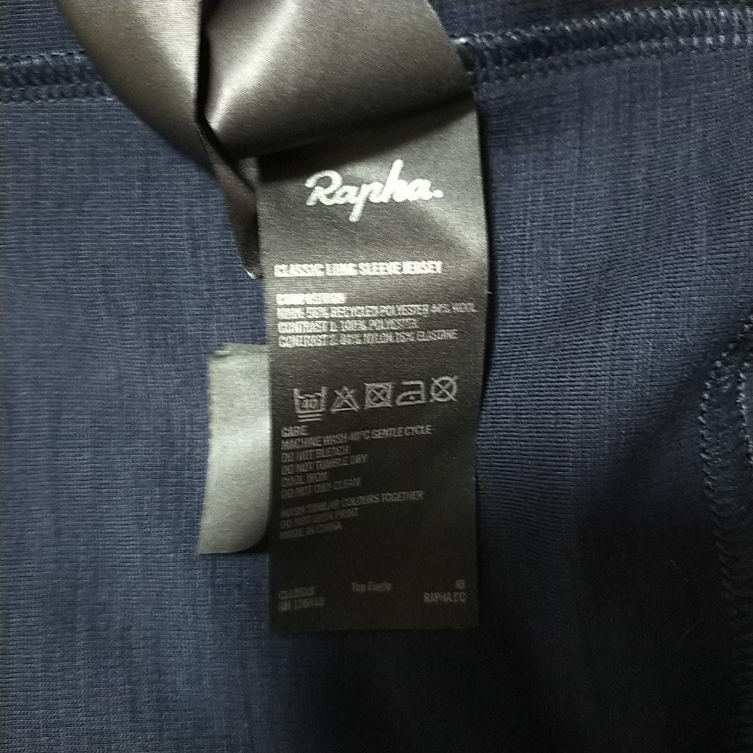 美品　rapha ラファ　サイクルジャージ　ブラック　白　ライン　M