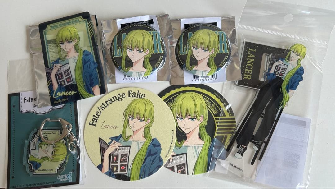 Fate/strange fake カフェ　ランサー　7点　セット