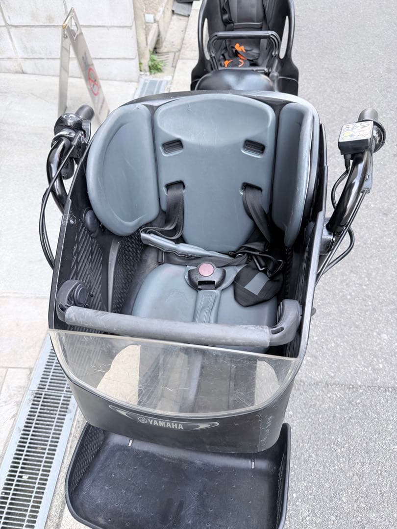 子供乗せ　Yamaha 電動アシスト自転車 チャイルドシート付き 黒