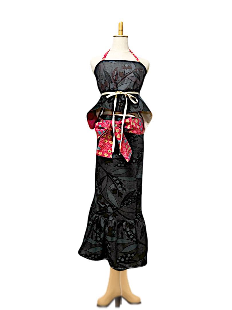 ハンドメイド　美　レトロ　着物リメイク　舞台衣装　ダンス衣装4点　普段着にも！