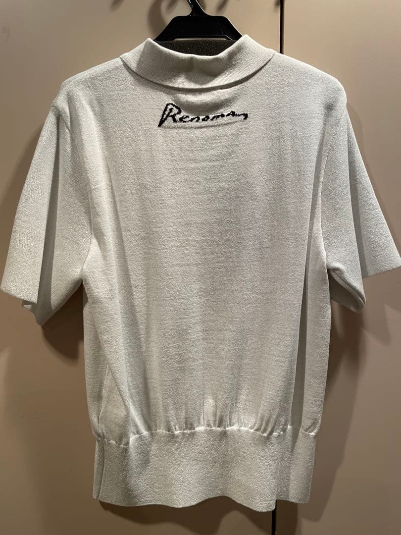 【タグ付き新品】Renoma シルバーラメニット　ポロシャツ 半袖　ゴルフ