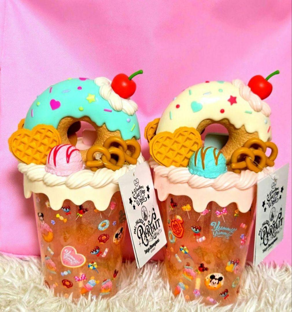 ディズニー　パルパル－ザ　ヴァネロペ　パフェカップ　ミント　ホワイト　ミッキー