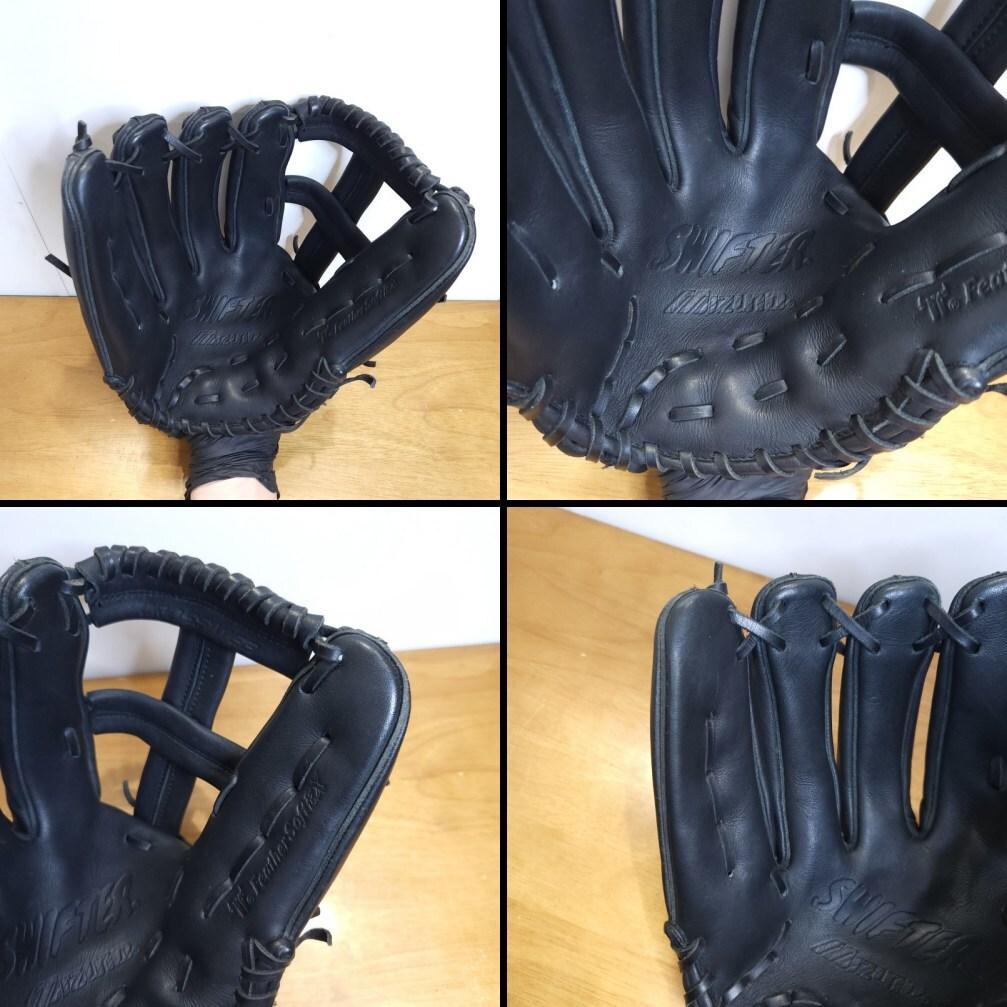 ミズノ 日本製 スイフター Mマークラベル 左投げ用 良品 外野用 軟式グローブ